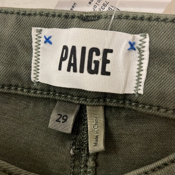 Paige Jolie Weekender: S: 29, C: vintage green ivy, NWT, bought from Evereve - Picture 8 of 8